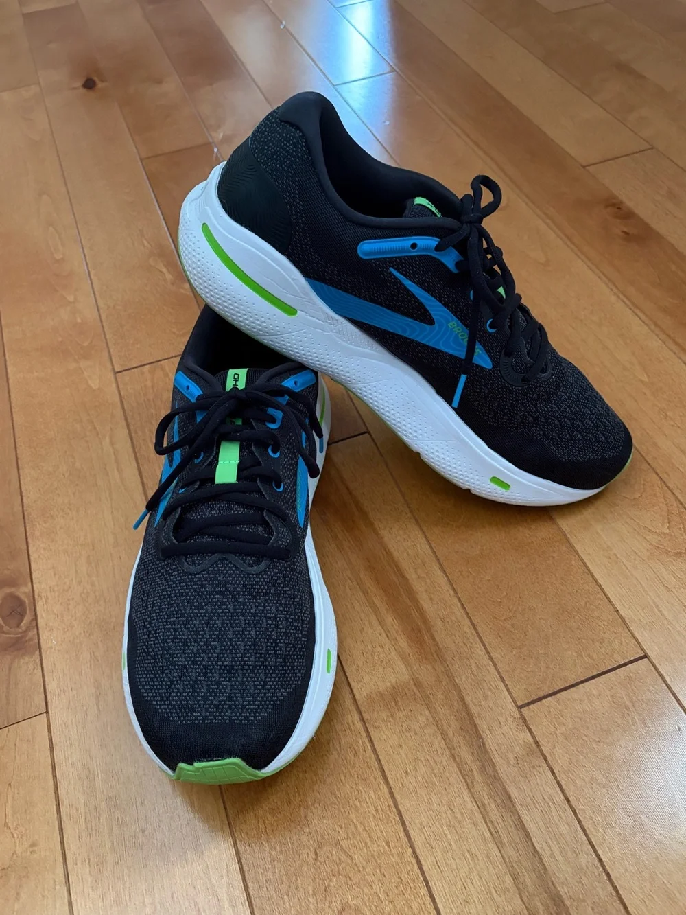 Brooks Ghost Max SE Men’s Walking Running Shoes Black Atomic Blue Size 12